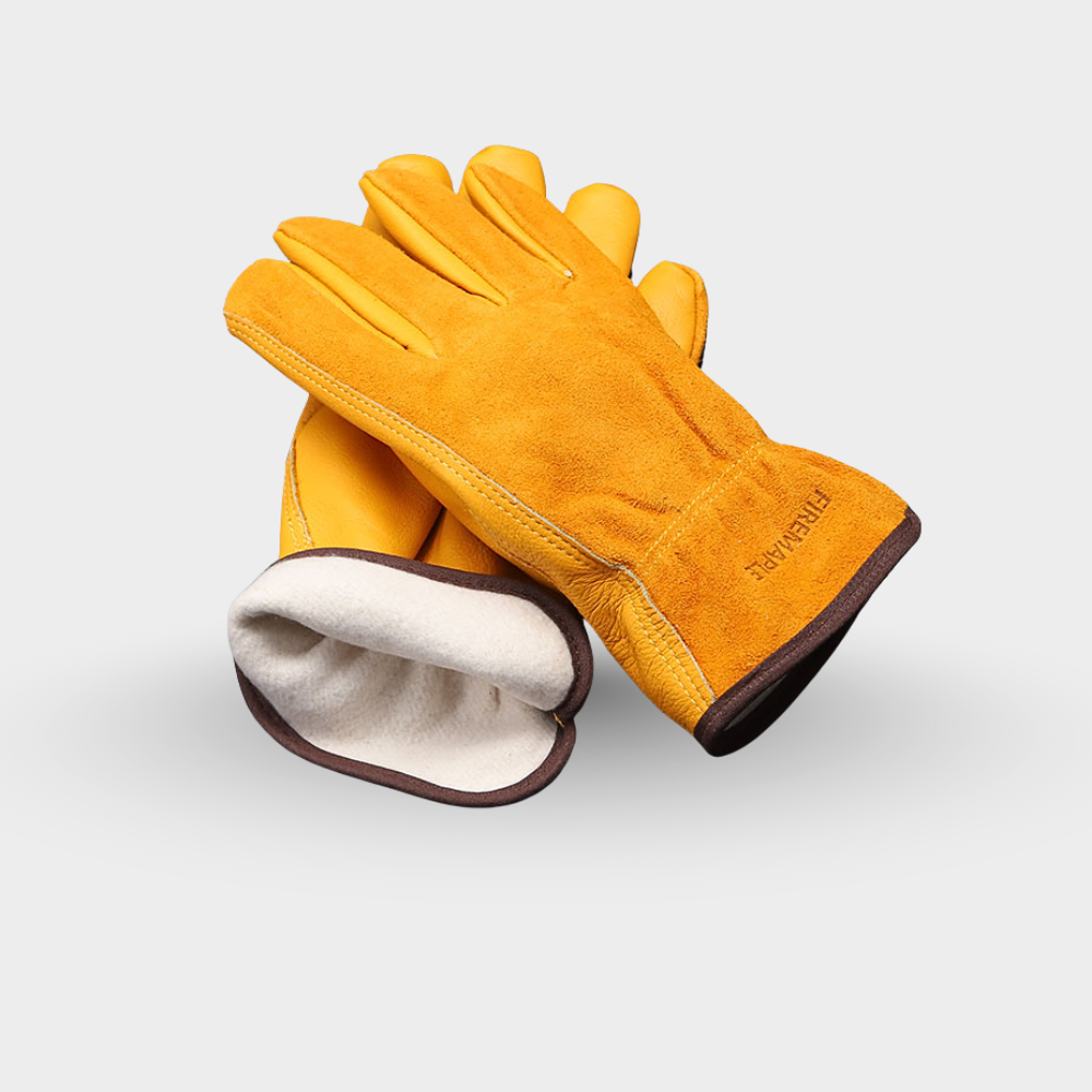 Gingko Cowhide leather Work Gloves