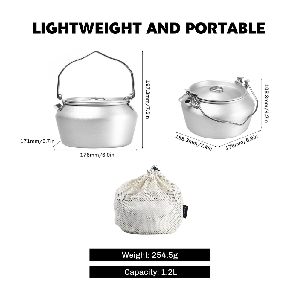 Nimbus 1.2L Aluminum Kettle