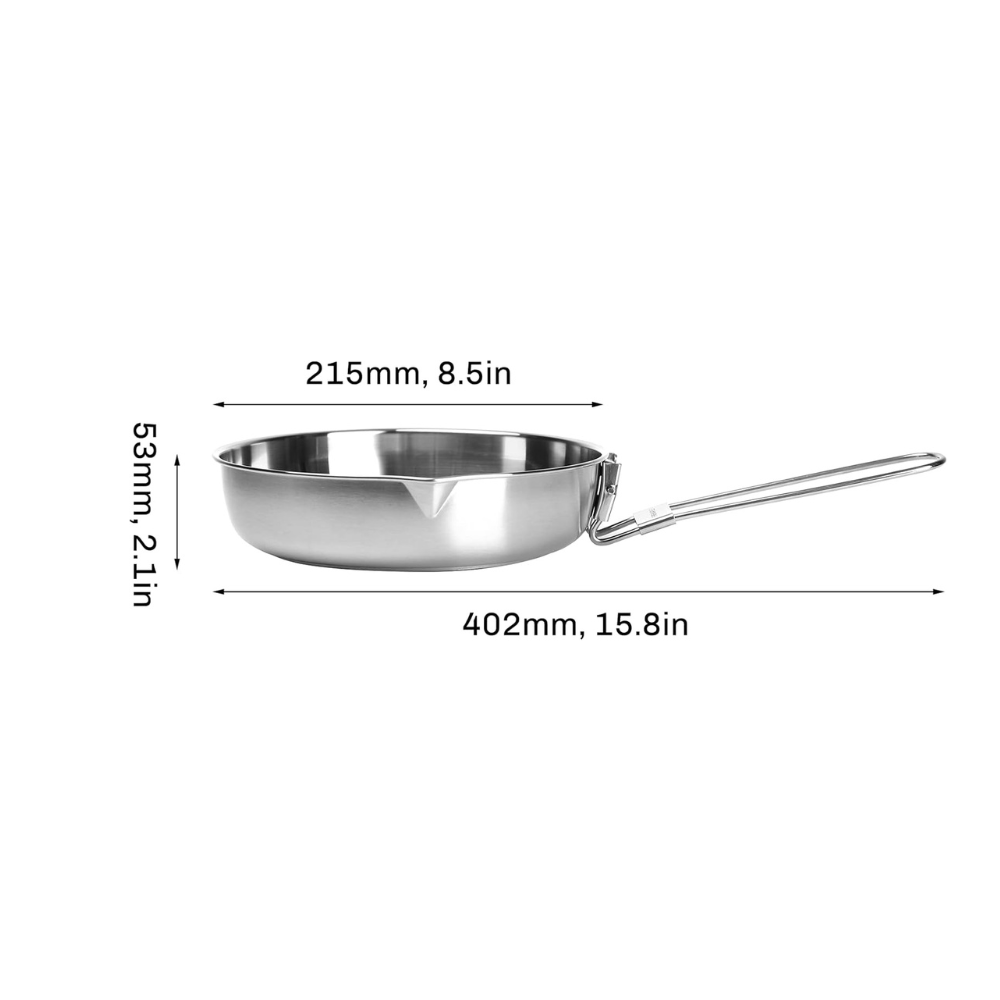 Antarcti 8" Frypan Stainless Steel Cookware