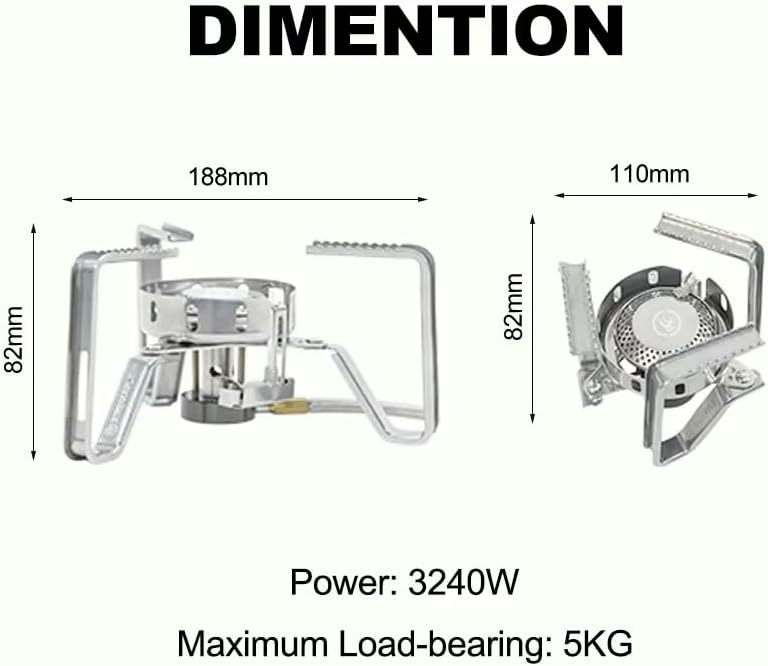FMS-125 PRO Stove with Electric Ignition | 9.6oz | 3240W