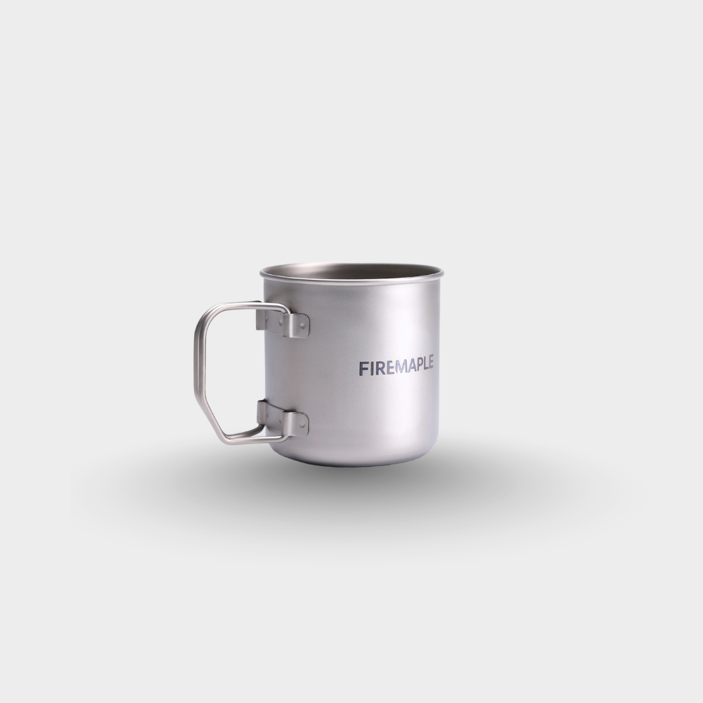 Silver mug with 'FIREMAPLE' branding on a white background #color_300ml