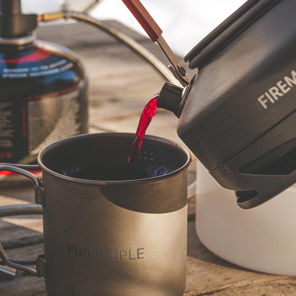 Alti Titanium Coffee Cup / Pot - Fire Maple