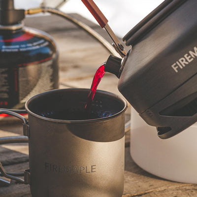 Alti Titanium Coffee Cup / Pot - Fire Maple