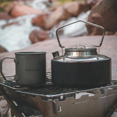 Alti Titanium Coffee Cup / Pot - Fire Maple