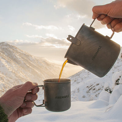 Alti Titanium Coffee Cup / Pot - Fire Maple