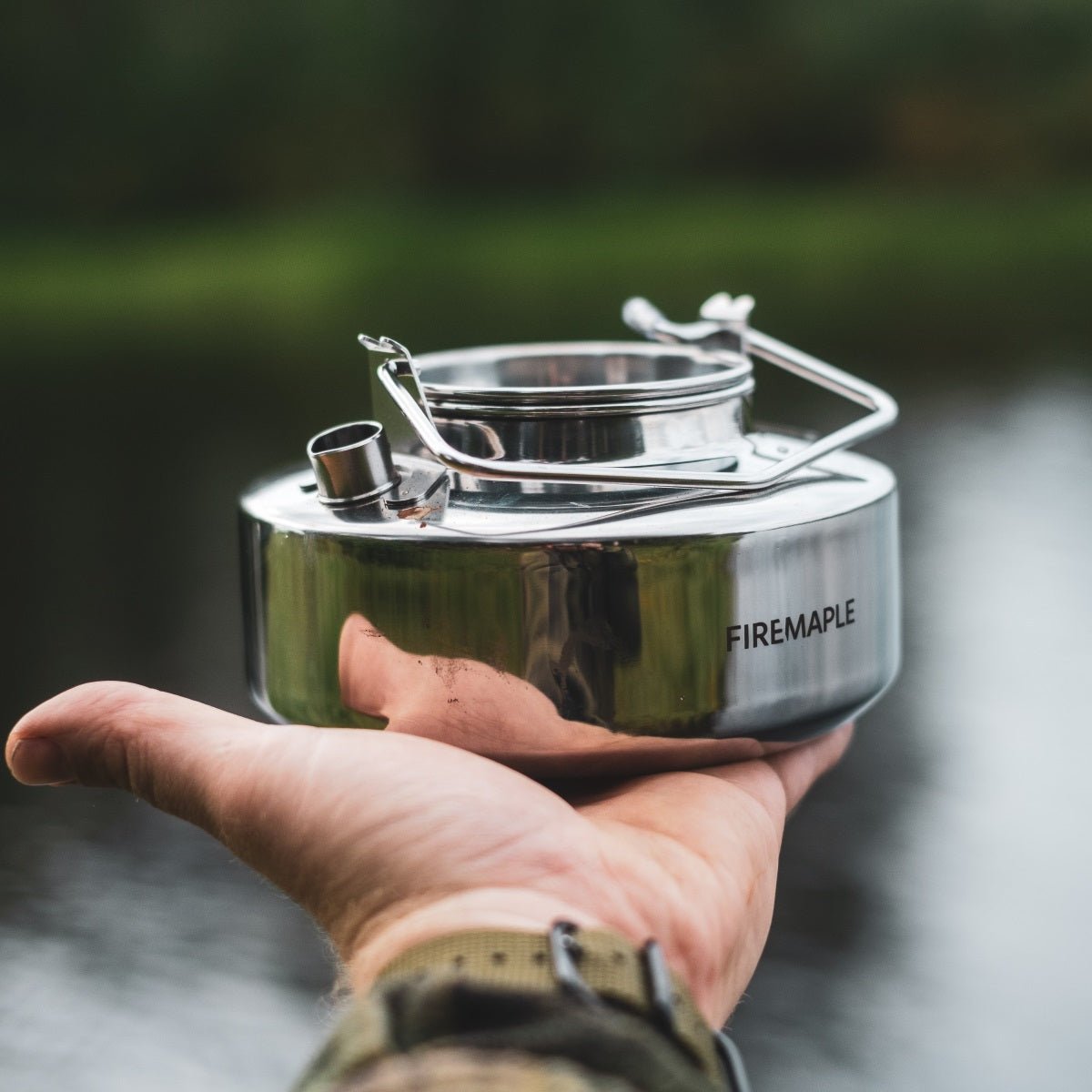 Antarcti Stainless Steel Coffee Kettle - Fire Maple #color_0.6L