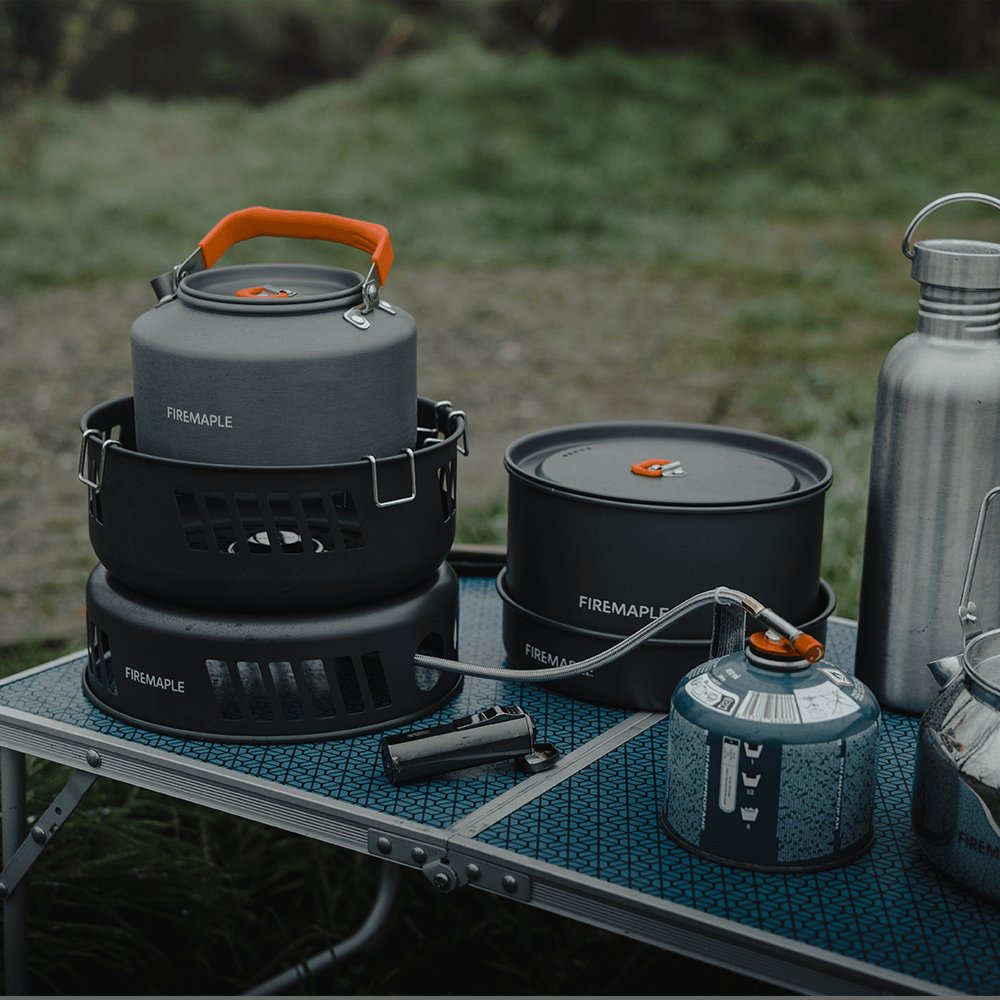 Fire-Maple Anaconda Gasadapter Voor Camping - Butaangas Naar Schroefgascartridge - Oranje