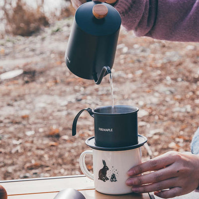 Coral Enamel Mug - Fire Maple