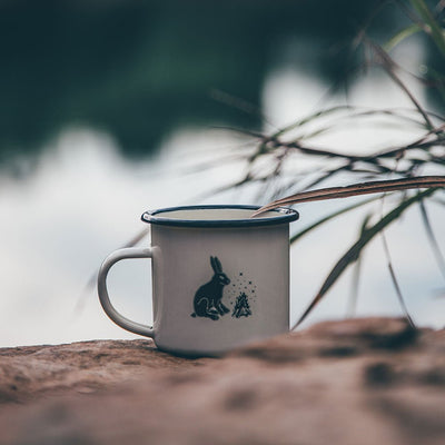 Coral Enamel Mug - Fire Maple