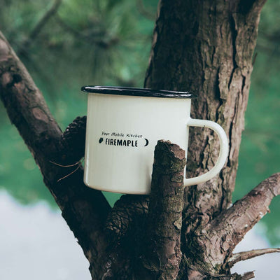 Coral Enamel Mug - Fire Maple