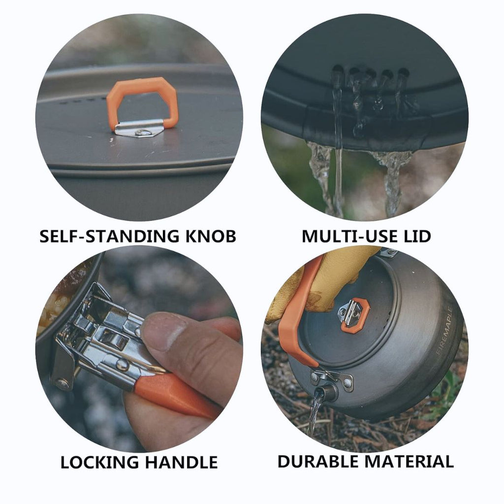 Feast 4 Aluminum Cookware - Fire Maple #color_orange