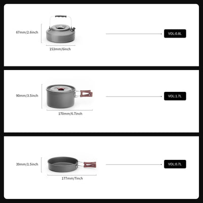 FMC-204 Aluminum Cookware - Fire Maple