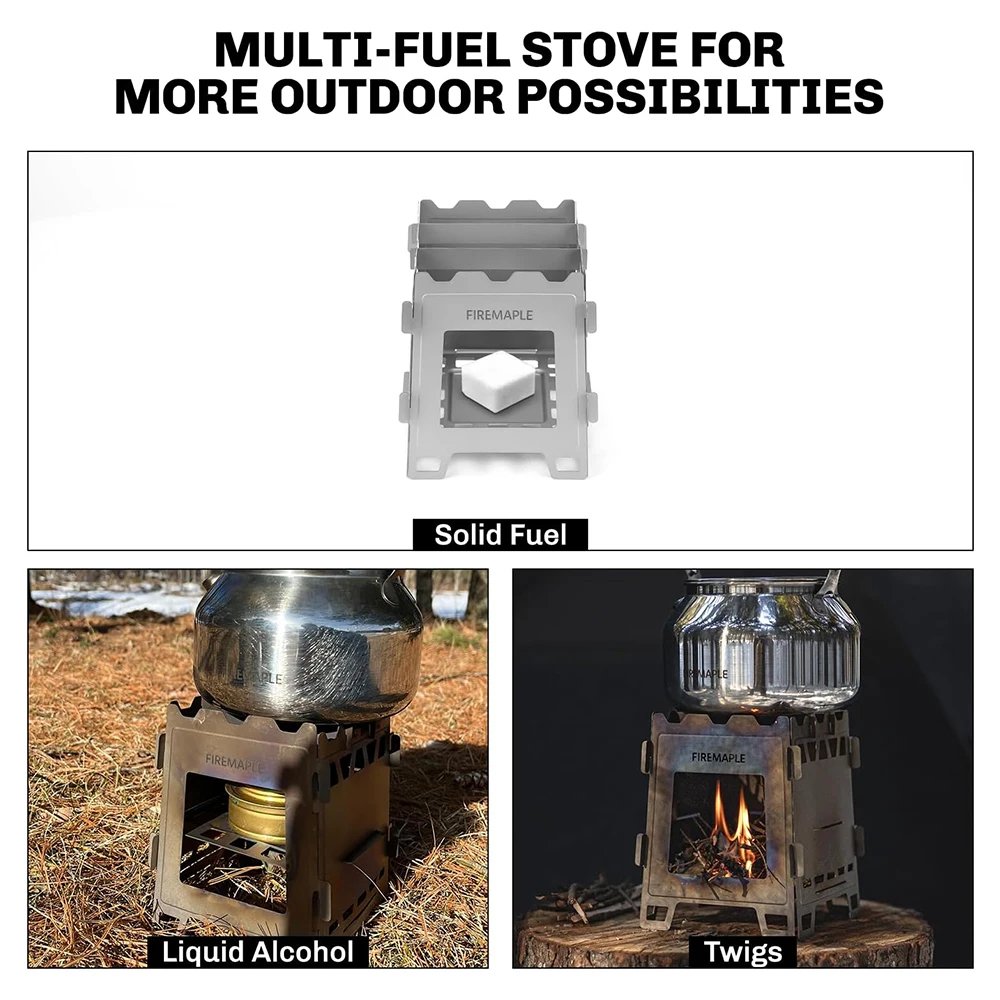 Fortress Titanium Wood Stove|Lightweight & Multi-Fuel Design