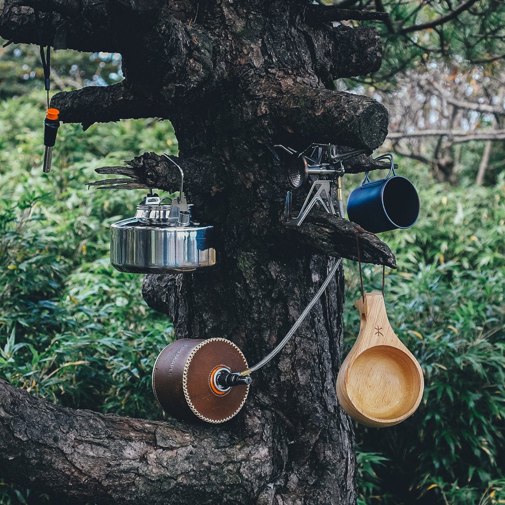 Gas Canister Leather Cover - Fire Maple