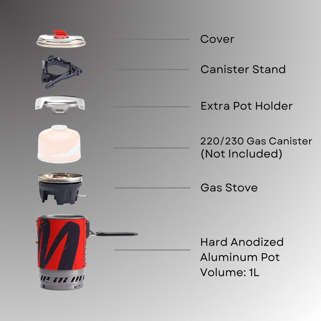 Polaris Pressure Regulator Cooking System - Fire Maple#color_red