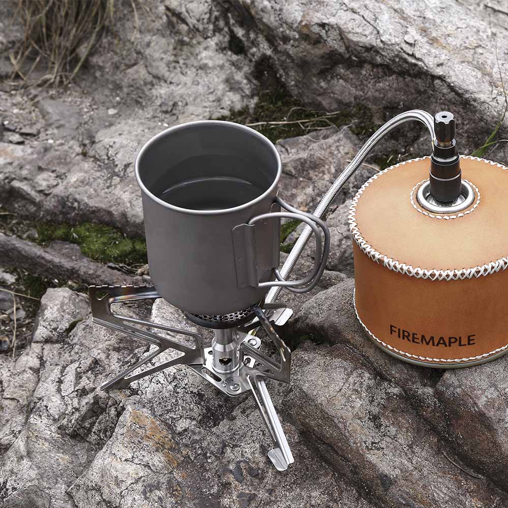 Fire-Maple FMS-105 Opvouwbare Remote Canister Campingkachel Draagbaar Camping Gasfornuis 3000W Mini Backpacking Kookbrander met Piëzo-ontsteker Outdoor Wandelen Trekking Vissen Fire-Maple FMS-105 Opvouwbare Remote Canister Campingkachel Draagbaar Camping Gasfornuis 3000W Mini Backpacking Kookbrander met Piëzo-ontsteker Outdoor Wandelen Trekking Vissen