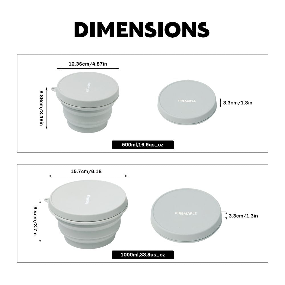 Silicone Collapsible Bowl - Fire Maple