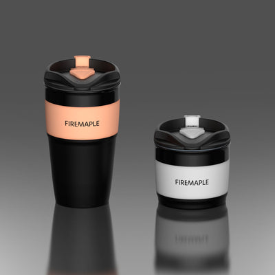 Silicone Collapsible Coffee Cup 350ml - Fire Maple