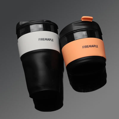 Silicone Collapsible Coffee Cup 350ml - Fire Maple