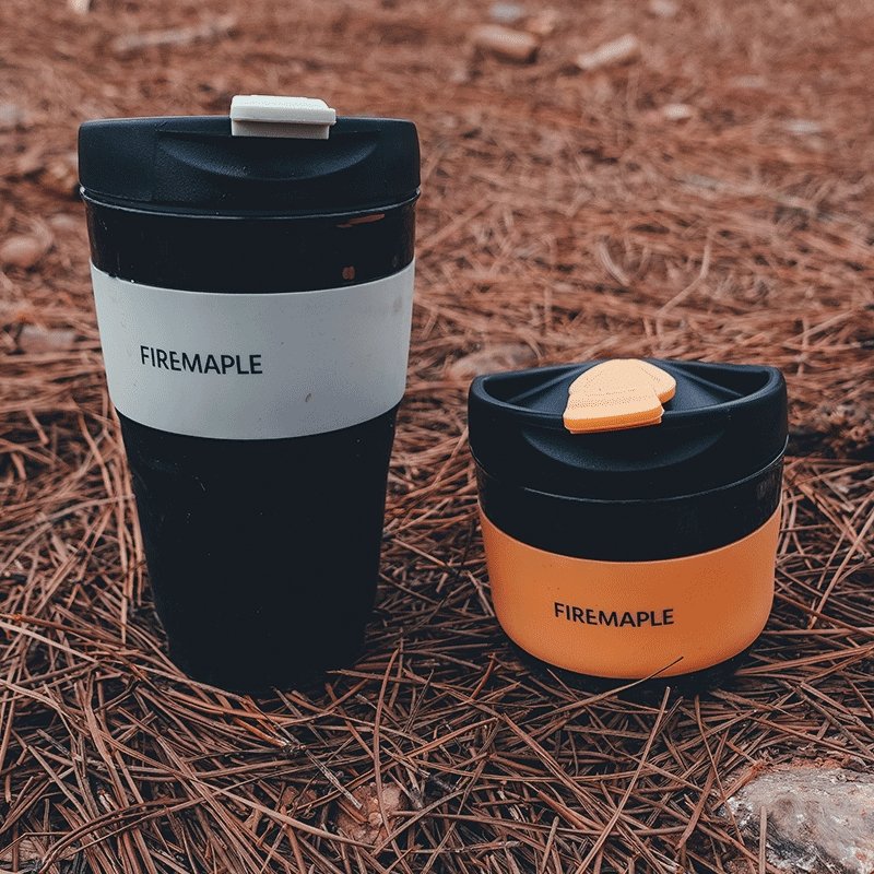 Silicone Collapsible Coffee Cup 350ml - Fire Maple