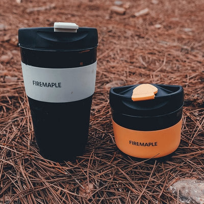 Silicone Collapsible Coffee Cup 350ml - Fire Maple