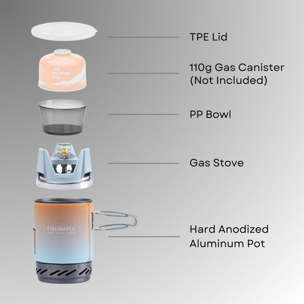 Fixed Star X1 Personal Cooking System - Fire Maple#color_multi