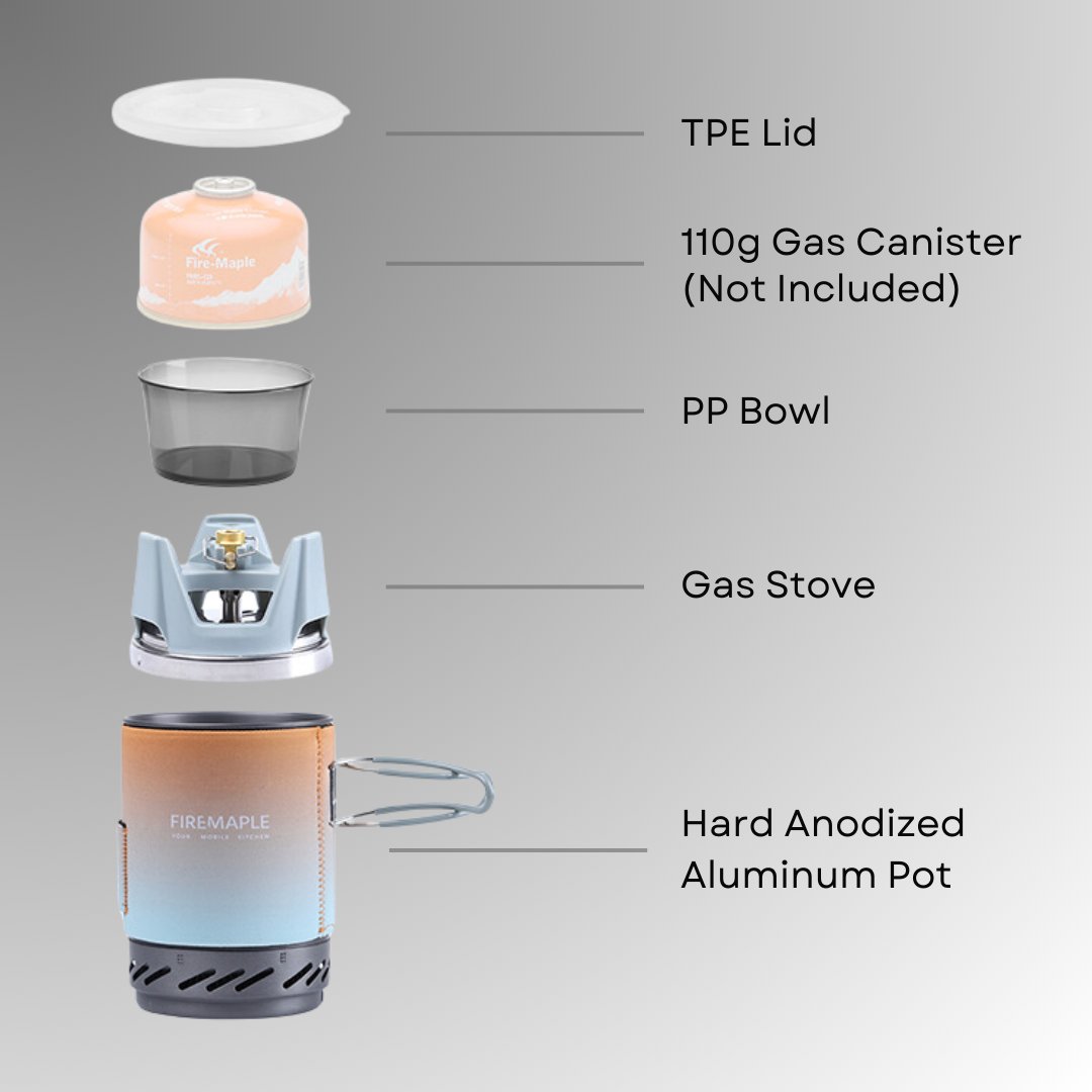 Fixed Star X1 Personal Cooking System - Fire Maple#color_multi