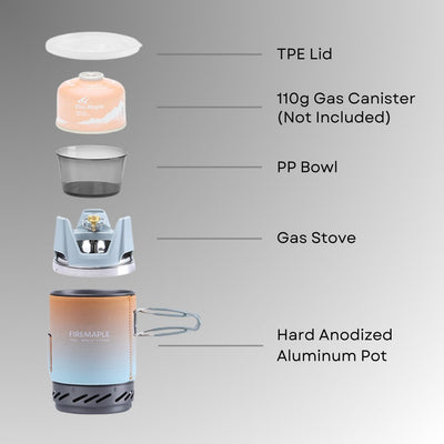 Fixed Star X1 Personal Cooking System - Fire Maple#color_multi