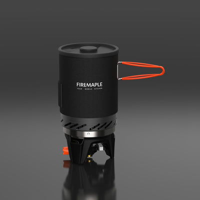 FireMaple X1 cooking system portable stove with pot for backpacking#color_black