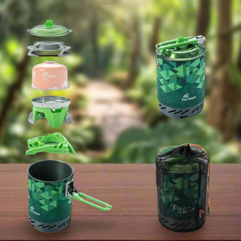 Star X2 Cooking System - Fire Maple#color_green-black-2-sleeves