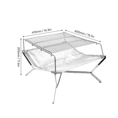 Sunset Ultralight Foldable Fire Pit Grill - Fire Maple