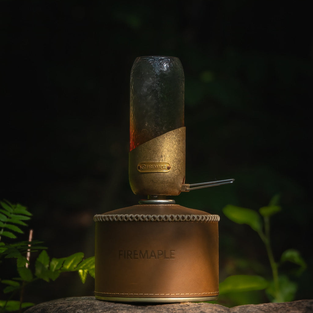 Vintage Copper Orange Gas Lantern - Fire Maple#color_Ripple_Lantern